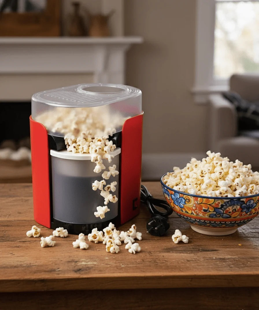 Hot Air Popcorn Maker 1200W  Oil-Free Popcorn Machine